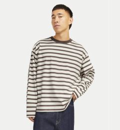 Снимка на Jack & Jones Тениска с дълъг ръкав Islington 12273202 Бежов Loose Fit