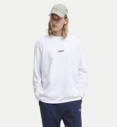 Снимка на Jack & Jones Тениска с дълъг ръкав Soho 12278788 Бял Relaxed Fit