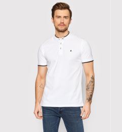 Снимка на Jack & Jones Тениска с яка и копчета Paulos 12199711 Бял Regular Fit