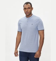 Снимка на Jack & Jones Тениска с яка и копчета Paulos 12199711 Син Slim Fit