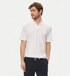 Снимка на Jack & Jones Тениска с яка и копчета Summer 12246712 Бял Regular Fit