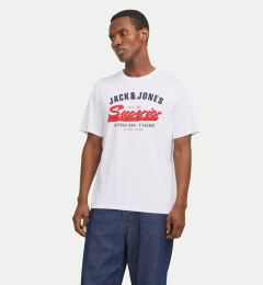 Снимка на Jack & Jones Тишърт Logo 12268267 Бял Standard Fit