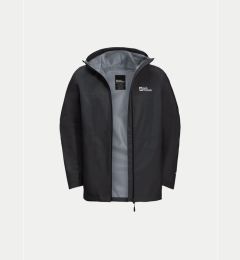 Снимка на Jack Wolfskin Яке за дъжд Highest Peak 1115134 Черен Regular Fit