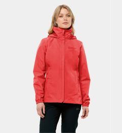 Снимка на Jack Wolfskin Яке за дъжд Stormy Point 1111202 Червен Regular Fit