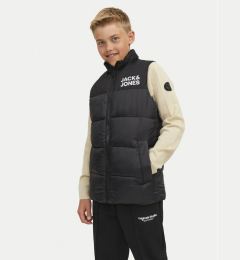 Снимка на Jack&Jones Junior Елек Toby 12236914 Черен Regular Fit