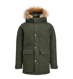 Снимка на Jack&Jones Junior Зимно яке 12236551 Зелен Regular Fit