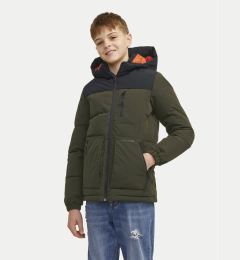 Снимка на Jack&Jones Junior Зимно яке Otto 12258547 Зелен Regular Fit