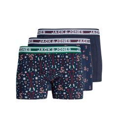Снимка на Jack&Jones Junior Комплект 3 чифта боксерки 12246624 Тъмносин