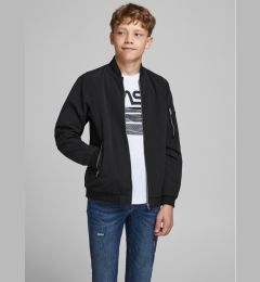 Снимка на Jack&Jones Junior Яке бомбър Rush 12182385 Черен Regular Fit