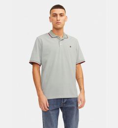 Снимка на Jack&Jones Тениска с яка и копчета Bluwin 12169064 Сив Regular Fit