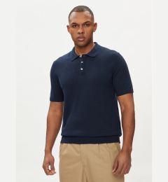 Снимка на Jack&Jones Тениска с яка и копчета Emil 12248819 Тъмносин Regular Fit