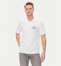 Снимка на Jack&Jones Тениска с яка и копчета Forest 12248621 Бял Standard Fit