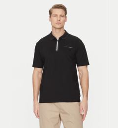 Снимка на Jack&Jones Тениска с яка и копчета Fusion 12273127 Черен Regular Fit