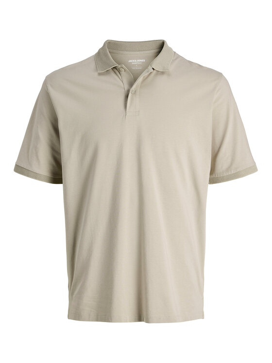 Снимка на Jack&Jones Тениска с яка и копчета Jaxon 12268227 Бежов Regular Fit