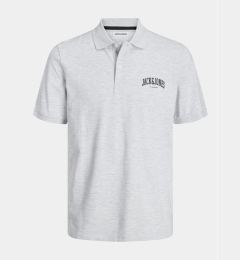 Снимка на Jack&Jones Тениска с яка и копчета Josh 12247387 Бял Standard Fit