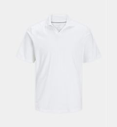 Снимка на Jack&Jones Тениска с яка и копчета Summer 12246712 Бял Regular Fit