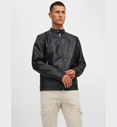 Снимка на Jack&Jones Яке от имитация на кожа Rocky 12223141 Черен Regular Fit