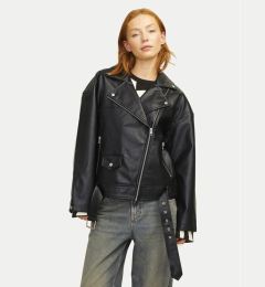 Снимка на JJXX Яке от имитация на кожа Frida 12257725 Черен Loose Fit