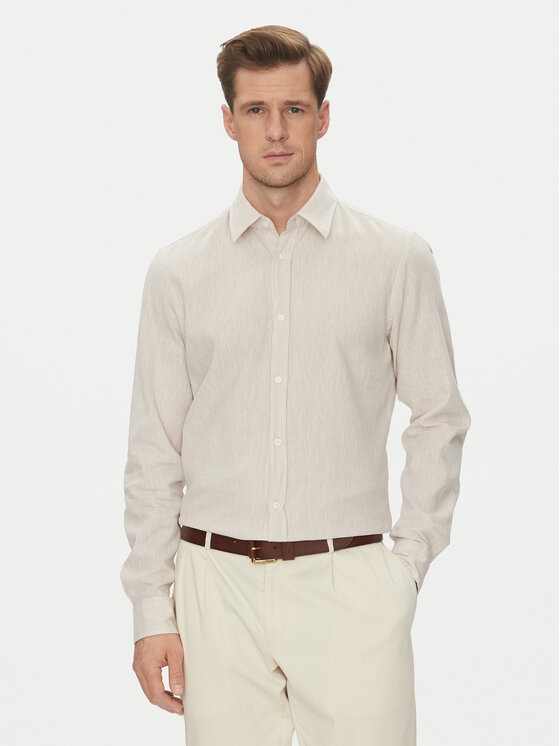 Снимка на JOOP! Jeans Риза 15 JJSH-92Hanson2K-W 30045977 Бежов Regular Fit