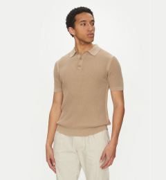 Снимка на JOOP! Jeans Тениска с яка и копчета 15 JJK-08Vicono 30045448 Бежов Modern Fit