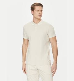 Снимка на JOOP! Тениска с яка и копчета 10018924 30044673 Бежов Regular Fit