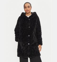 Снимка на Joseph Ribkoff Кожено палто 243903 Черен Loose Fit