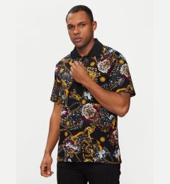 Снимка на Just Cavalli Тениска с яка и копчета 75OAG6R0 Черен Regular Fit