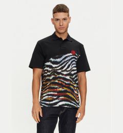 Снимка на Just Cavalli Тениска с яка и копчета 76OAG6R1 Черен Regular Fit