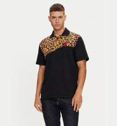 Снимка на Just Cavalli Тениска с яка и копчета 76OAG6R2 Черен Regular Fit