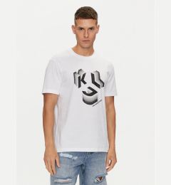 Снимка на Karl Lagerfeld Jeans Тишърт 241D1708 Черен Regular Fit