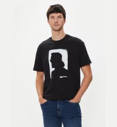 Снимка на Karl Lagerfeld Jeans Тишърт 245D1709 Черен Regular Fit