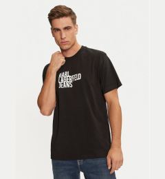 Снимка на Karl Lagerfeld Jeans Тишърт 246D1711 Черен Regular Fit
