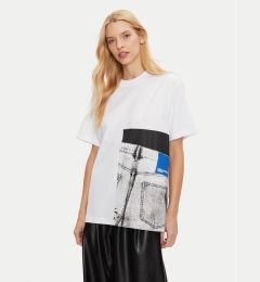 Снимка на Karl Lagerfeld Jeans Тишърт 246J1706 Бял Relaxed Fit