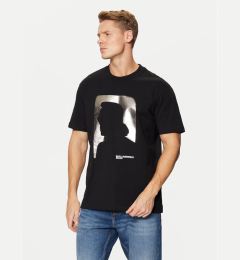 Снимка на Karl Lagerfeld Jeans Тишърт A1M17052 Черен Regular Fit
