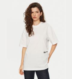 Снимка на Karl Lagerfeld Jeans Тишърт A1W17030 Бял Relaxed Fit