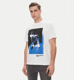 Снимка на Karl Lagerfeld Jeans Тишърт A2M17036 Бял Regular Fit