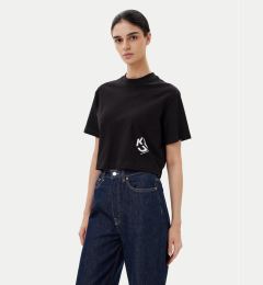Снимка на Karl Lagerfeld Jeans Тишърт A2W17076 Черен Cropped Fit