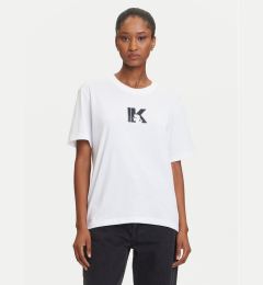 Снимка на Karl Lagerfeld Jeans Тишърт A3W17094 Бял Regular Fit