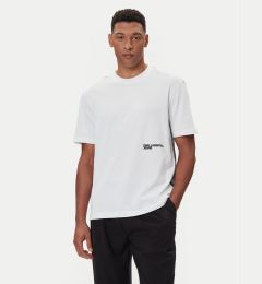 Снимка на Karl Lagerfeld Jeans Тишърт A4M17030 Бял Relaxed Fit