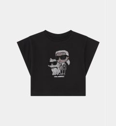 Снимка на Karl Lagerfeld Kids Блуза Z30113 S Черен Regular Fit