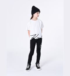 Снимка на Karl Lagerfeld Kids Долнище анцуг Z14216 S Черен Regular Fit