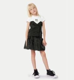Снимка на Karl Lagerfeld Kids Ежедневна рокля Z30086 D Черен Regular Fit