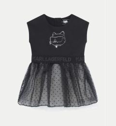 Снимка на Karl Lagerfeld Kids Елегантна рокля Z30278 D Черен Regular Fit