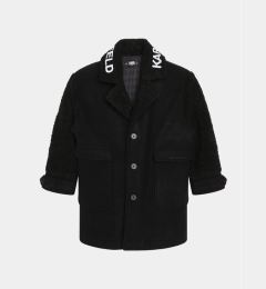 Снимка на Karl Lagerfeld Kids Манто/Палто Z16169 S Черен Regular Fit