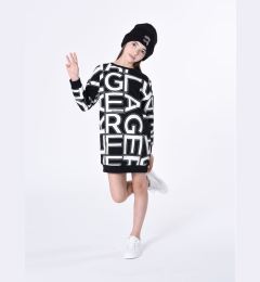 Снимка на Karl Lagerfeld Kids Плетена рокля Z12253 S Черен Regular Fit