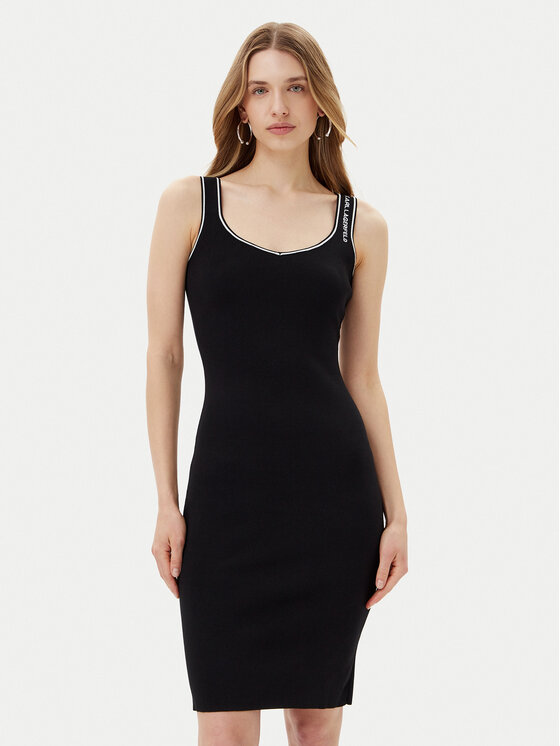 Снимка на KARL LAGERFELD Ежедневна рокля A2W13018 Черен Slim Fit