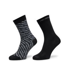Снимка на KARL LAGERFELD Комплект 2 чифта дълги чорапи дамски 246W6002 Черен