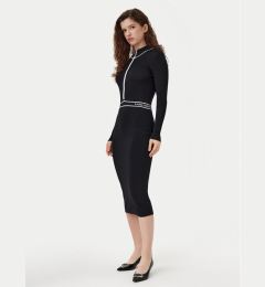 Снимка на KARL LAGERFELD Плетена рокля A1W13027 Черен Slim Fit