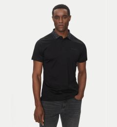 Снимка на KARL LAGERFELD Тениска с яка и копчета 745001 552200 Черен Slim Fit