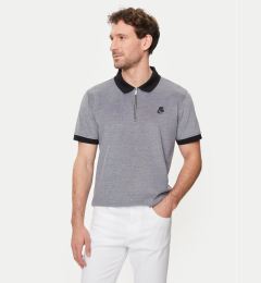 Снимка на KARL LAGERFELD Тениска с яка и копчета 745004 542204 Черен Regular Fit